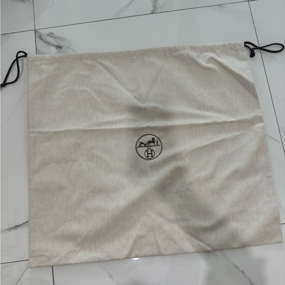 (Large size)Hermès Authentic Beige Dust Bag